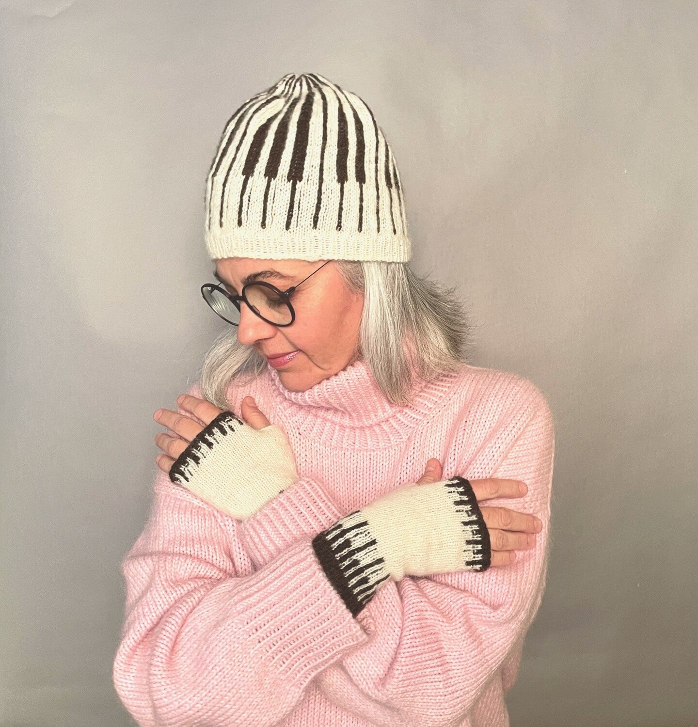 Mütze »Klaviatur« Strickanleitung