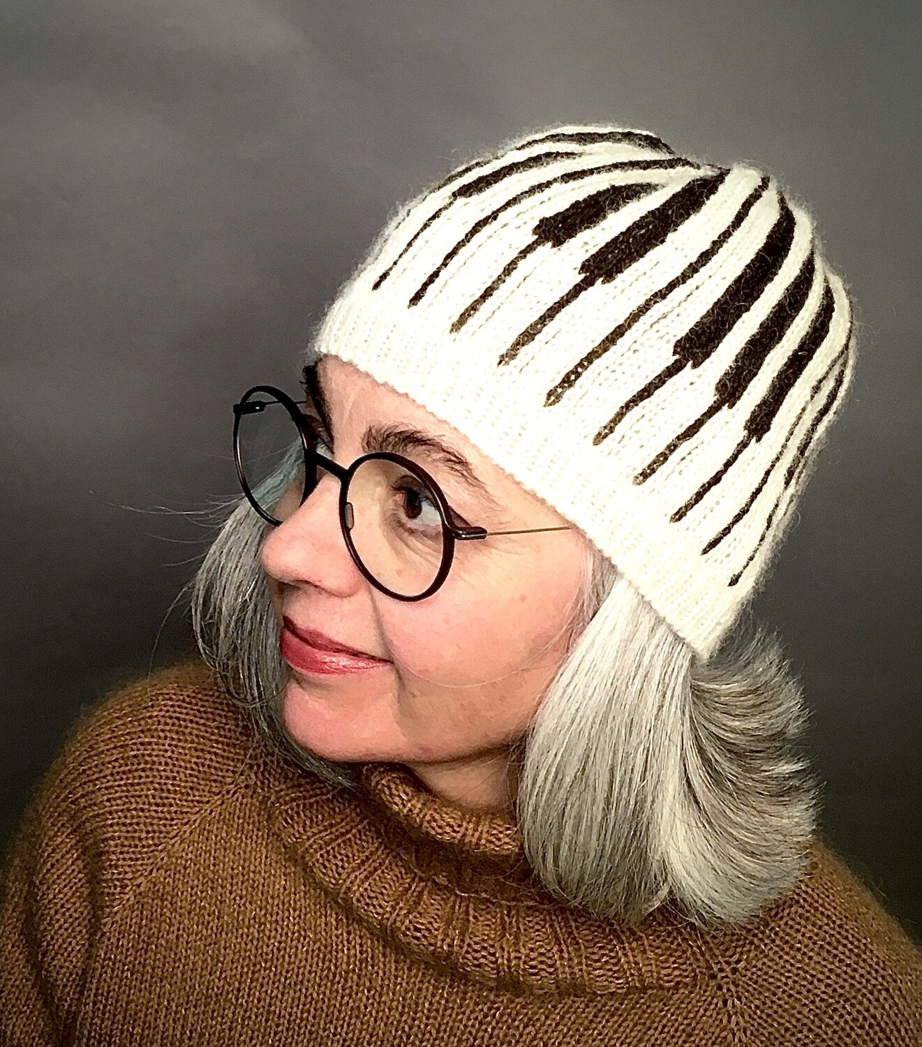 Mütze »Klaviatur« Strickanleitung