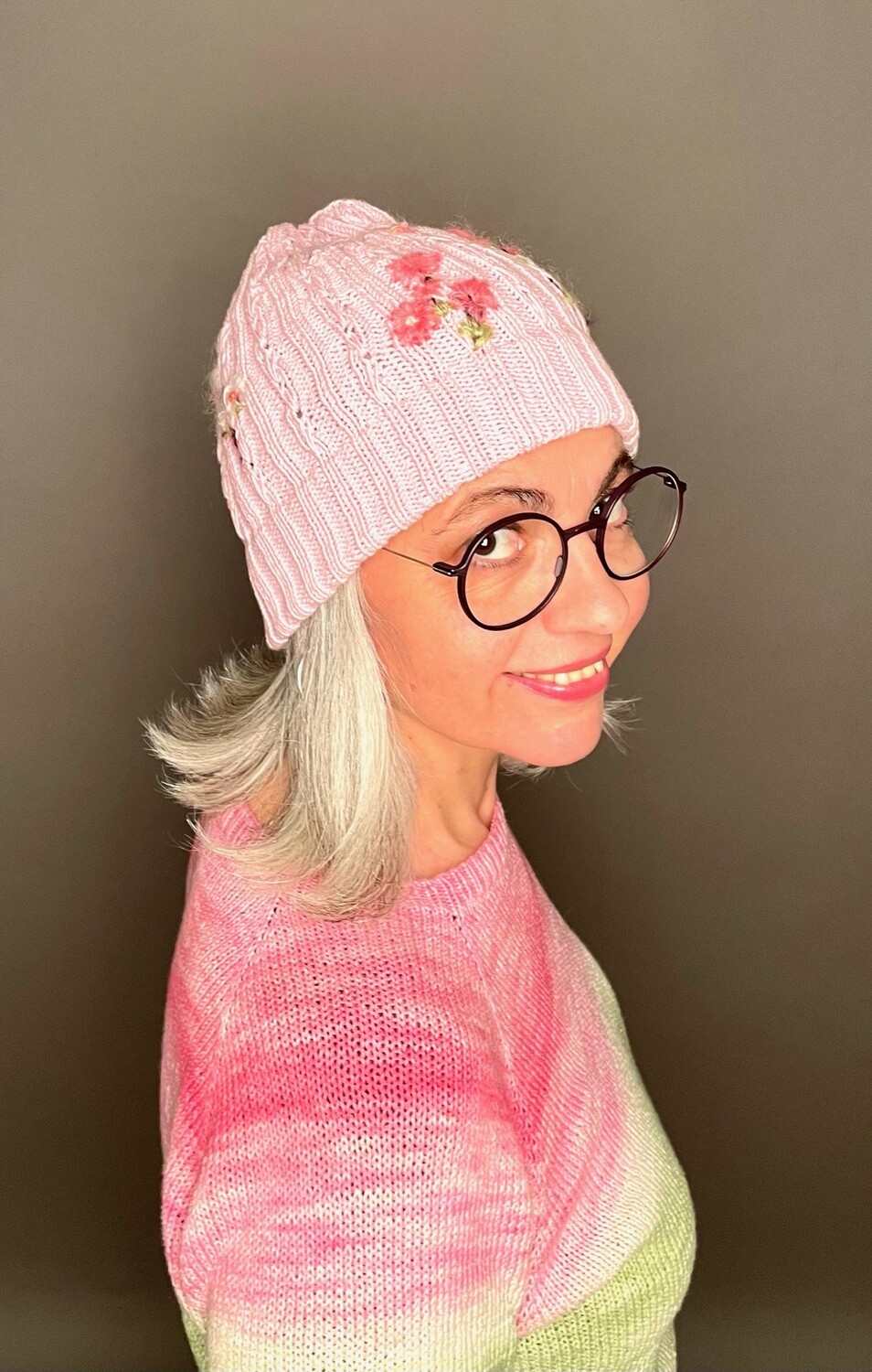 Mütze »Kirschblüte« Strickanleitung