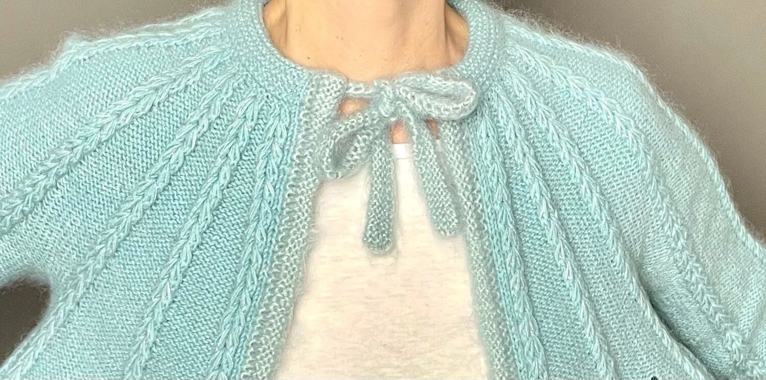 »Herzchen-Jacke Bolero« Strickanleitung