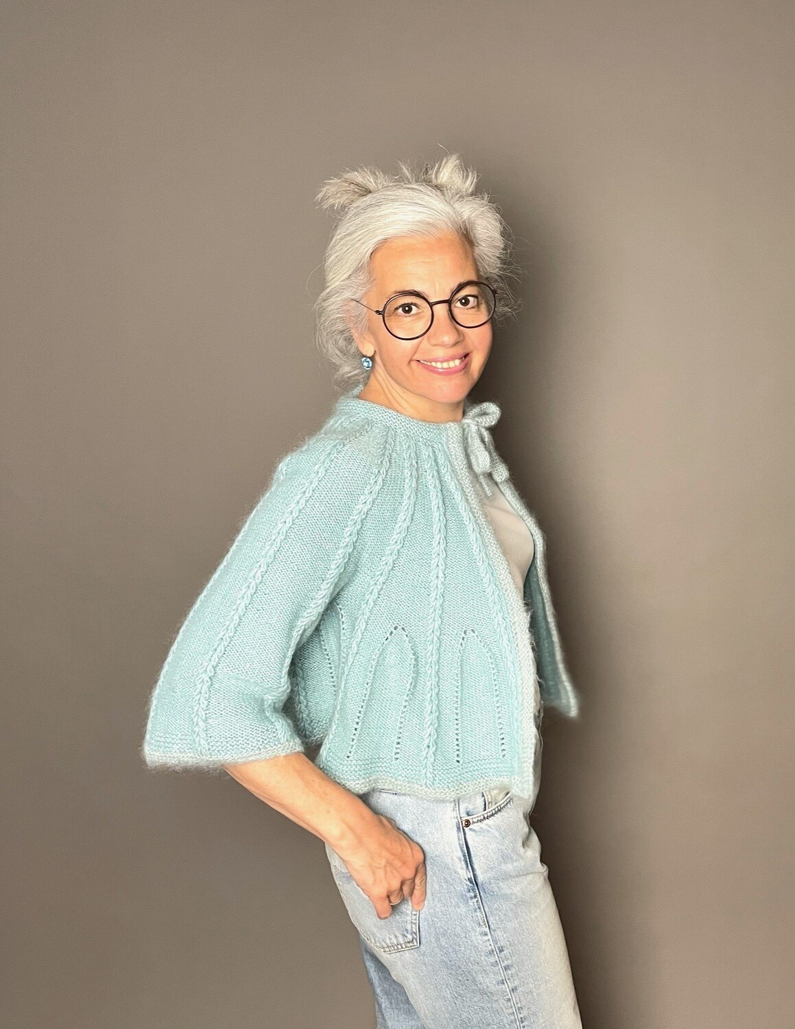 »Herzchen-Jacke Bolero« Strickanleitung