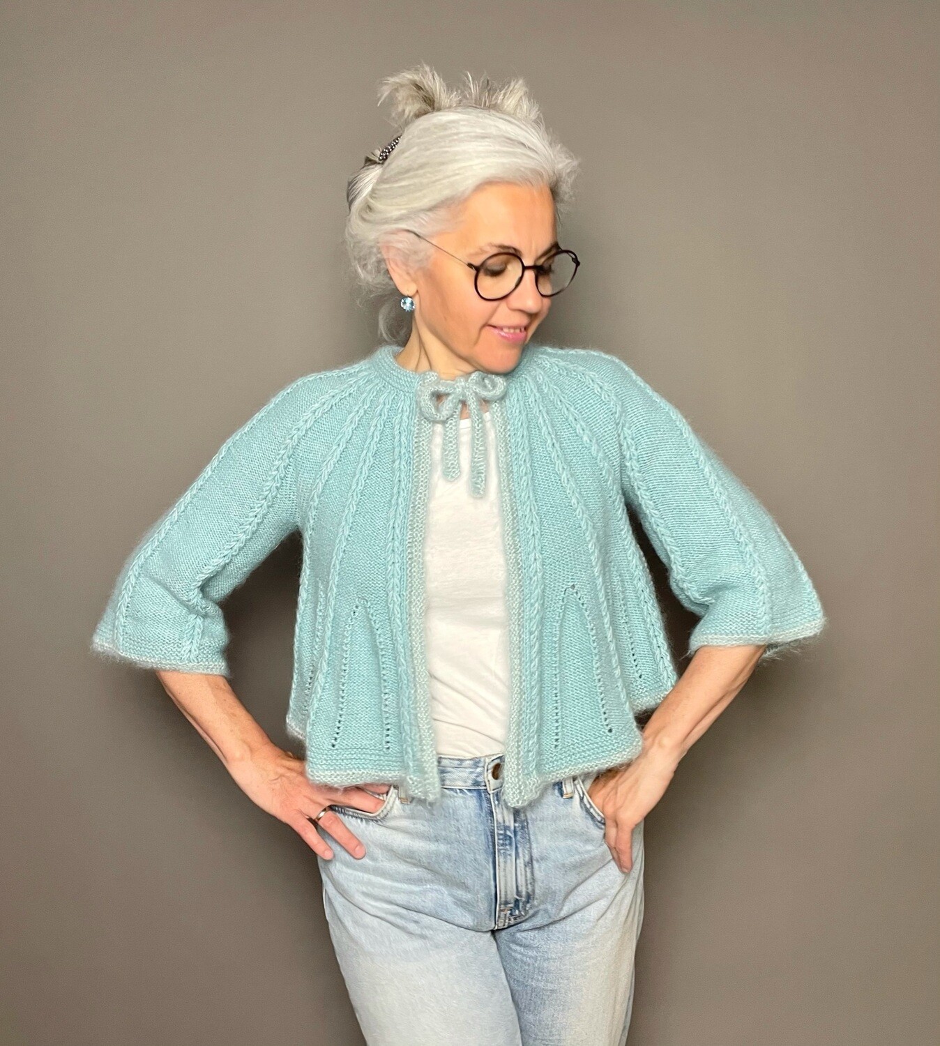 »Herzchen-Jacke Bolero« Strickanleitung