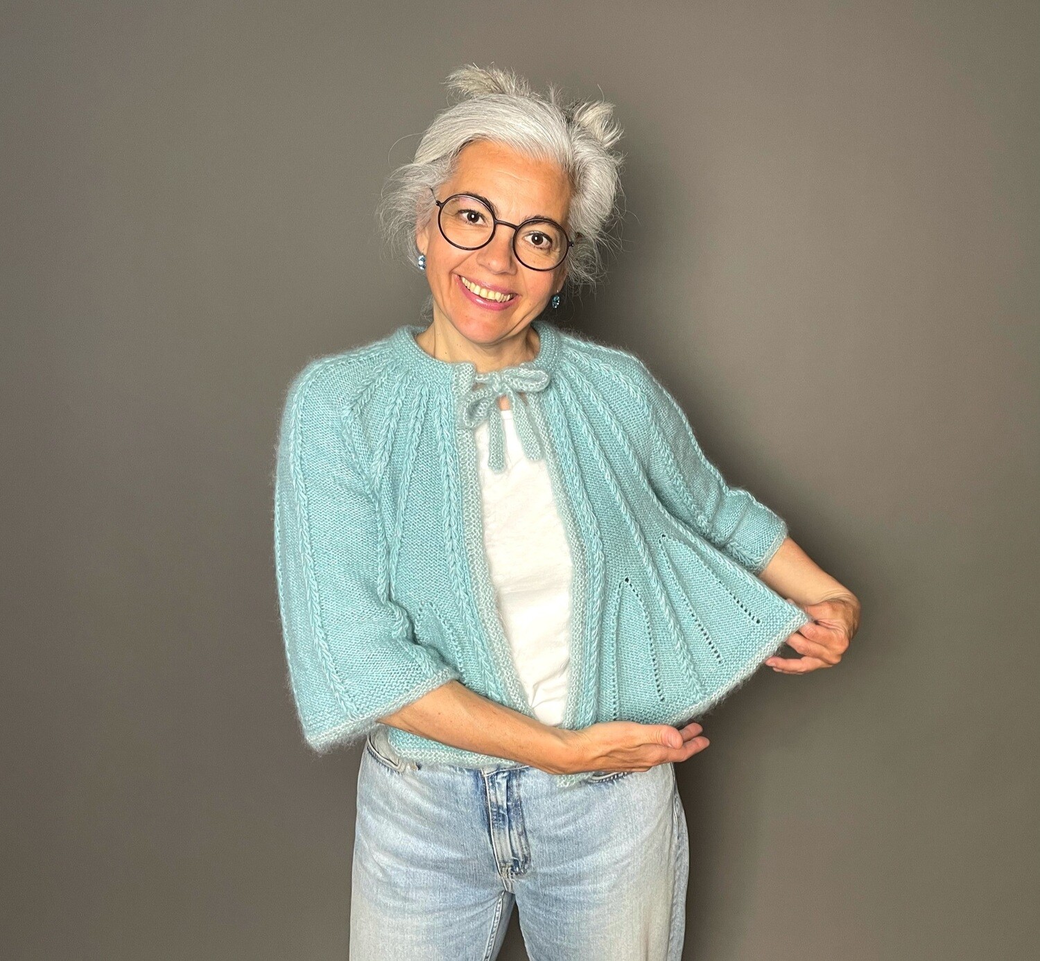 »Herzchen-Jacke Bolero« Strickanleitung
