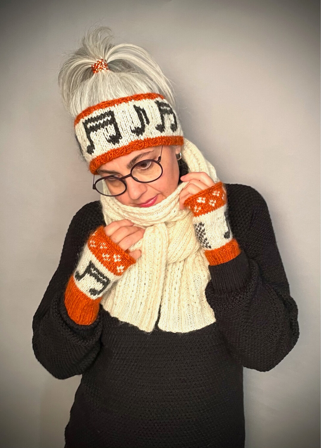 3er-Set »Music Lover«: Mütze, Stulpen, Stirnband