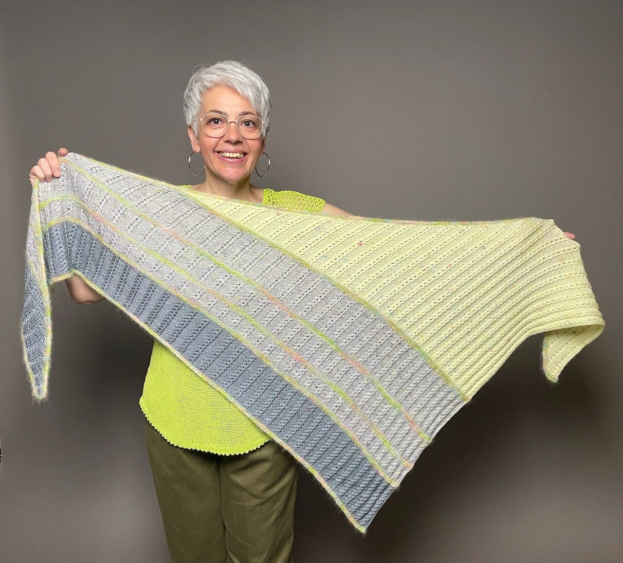 Dreieckstuch »Herzchen« Strickanleitung
