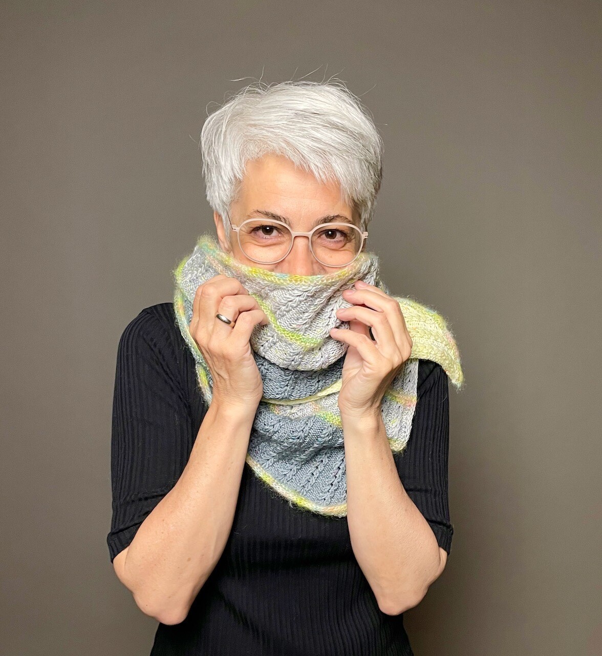 Dreieckstuch »Herzchen« Strickanleitung