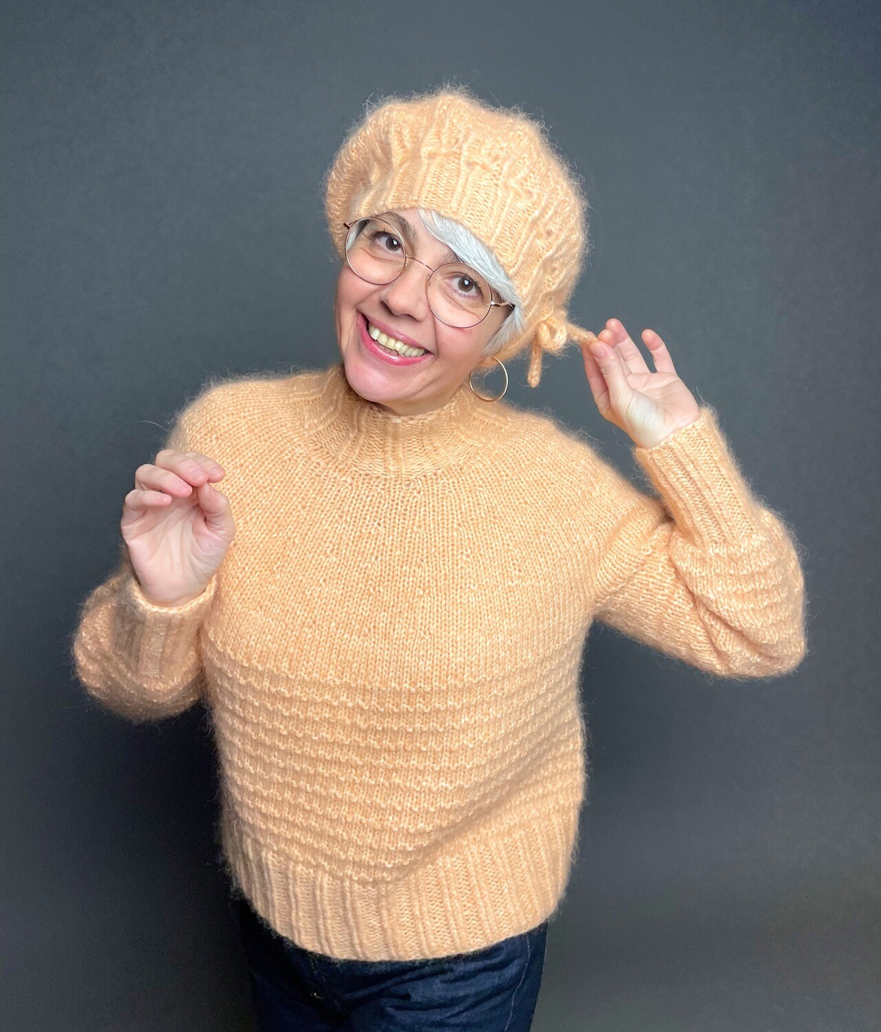 »My Fluffy«-Beret Strickanleitung