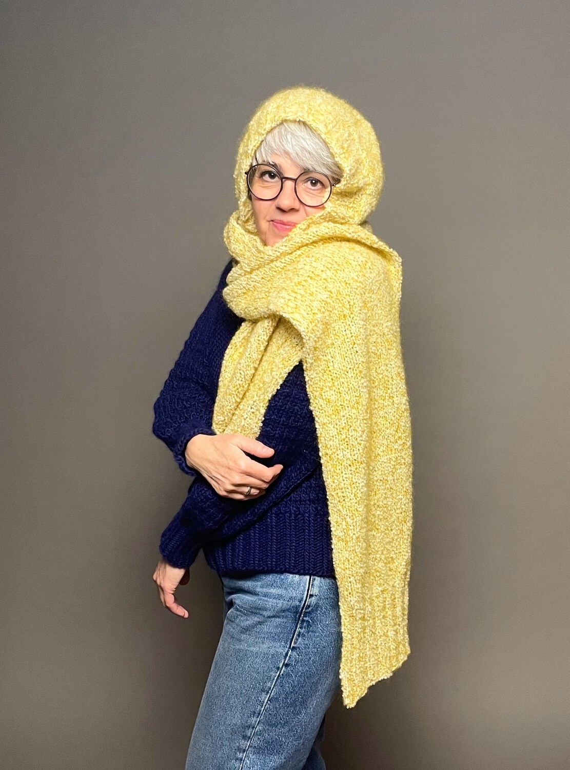»My Curly Hoodscarf« Strickanleitung