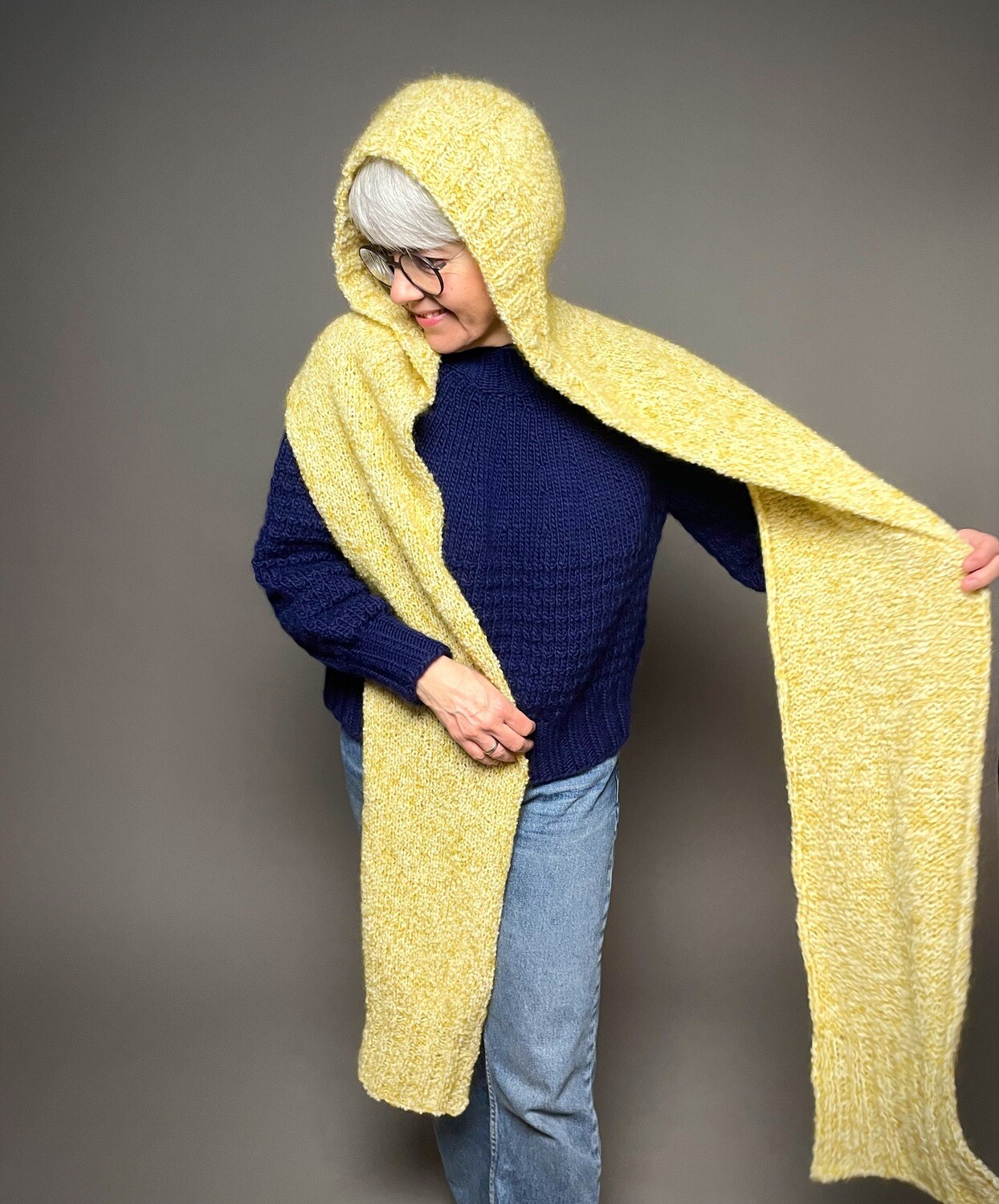»My Curly Hoodscarf« Strickanleitung