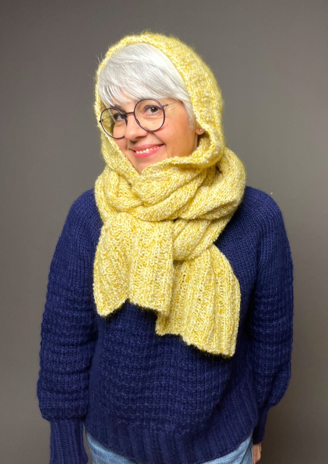 »My Curly Hoodscarf« Strickanleitung