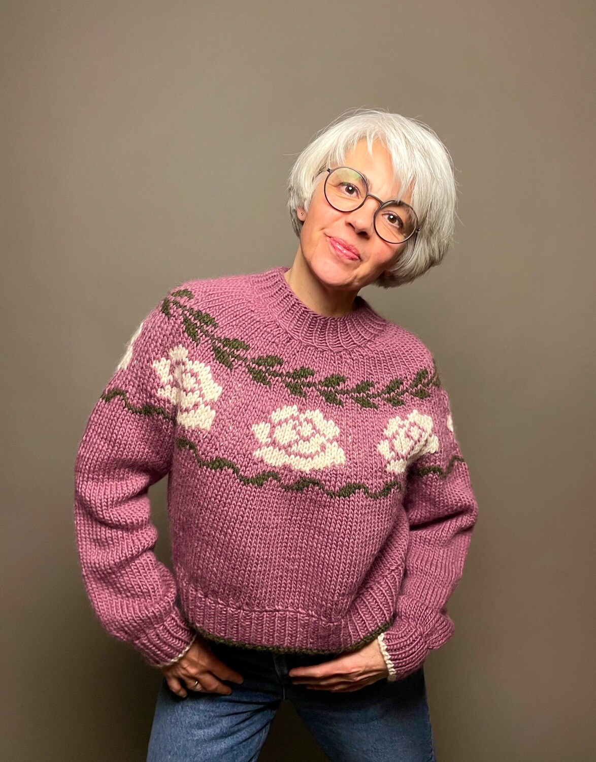 »Winter-Rose«-Sweater Strickanleitung »Winter-Rose«-Sweater Strickanleitung