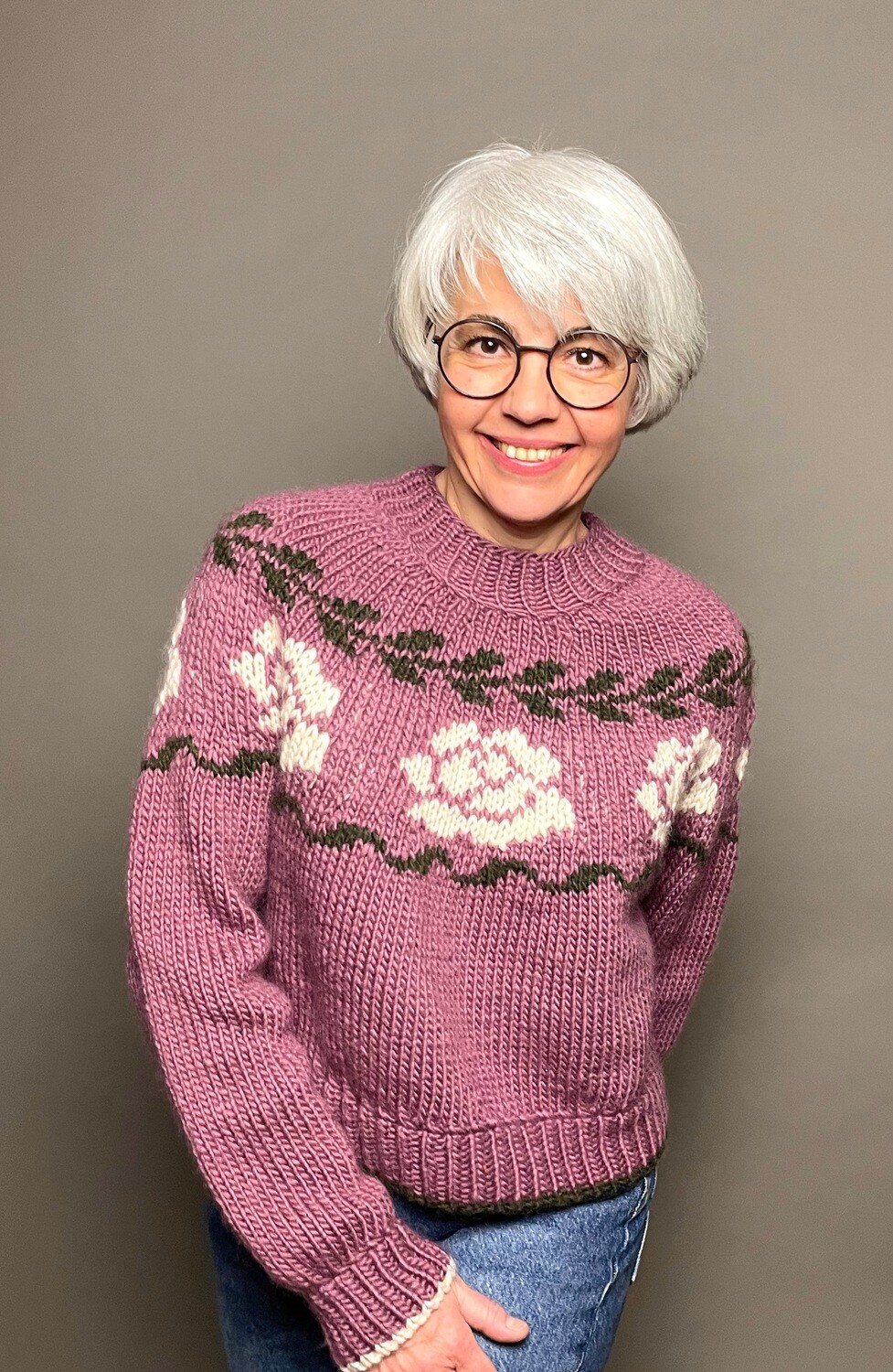 »Winter-Rose«-Sweater Strickanleitung »Winter-Rose«-Sweater Strickanleitung
