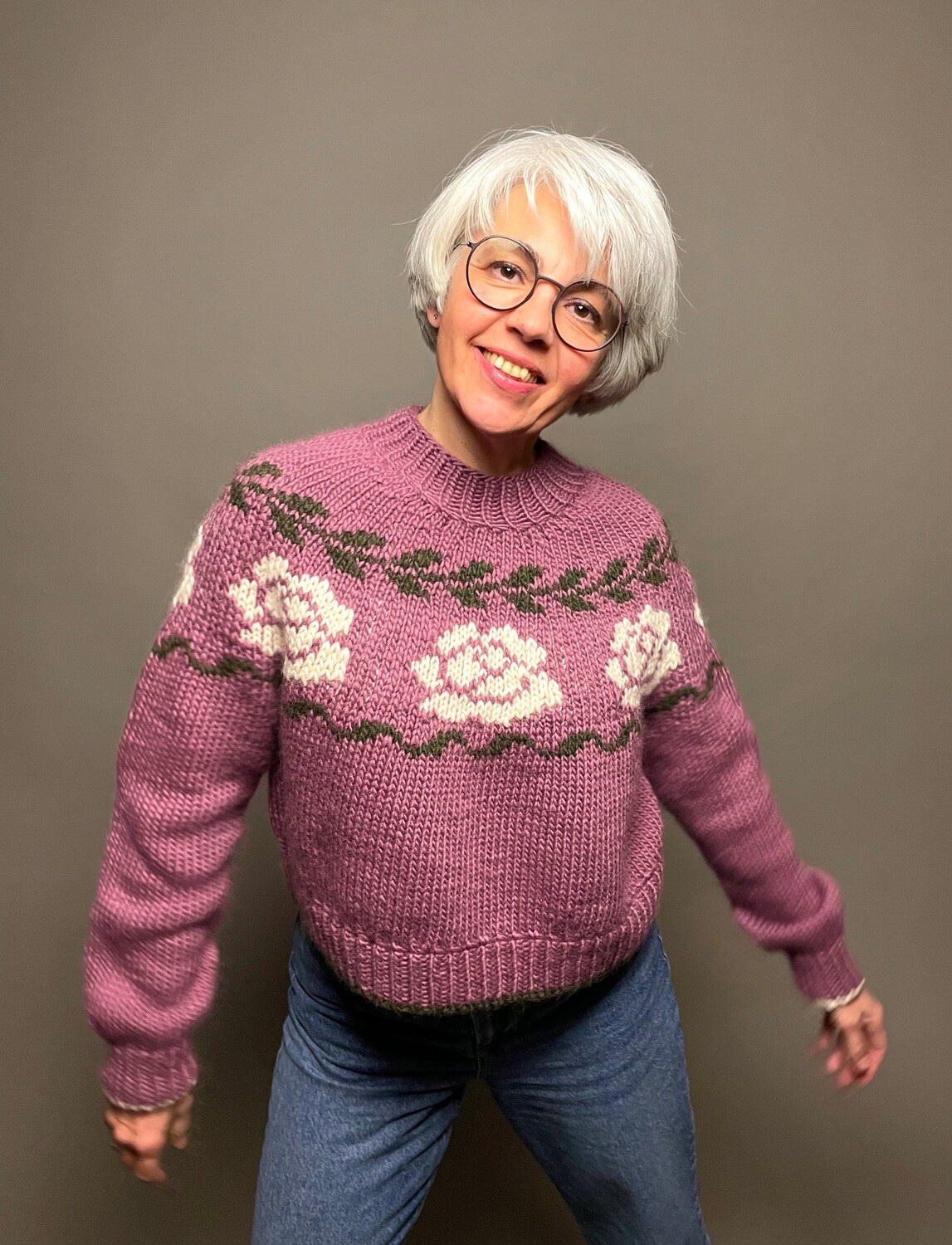 »Winter-Rose«-Sweater Strickanleitung »Winter-Rose«-Sweater Strickanleitung