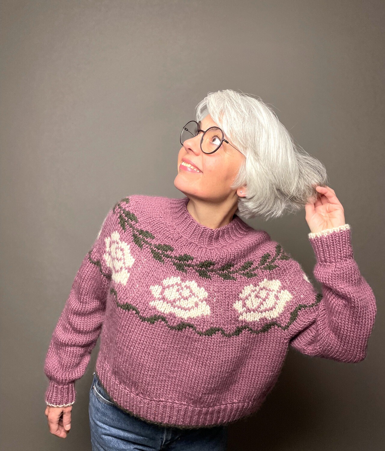 »Winter-Rose«-Sweater Strickanleitung »Winter-Rose«-Sweater Strickanleitung