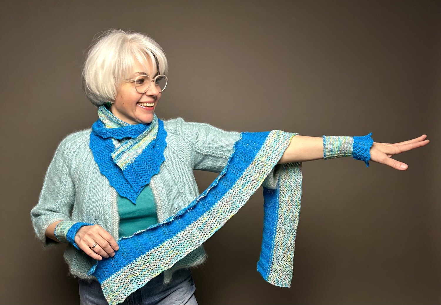 Set Pulswärmer und Minischals »Fani & Fleur« Strickanleitungen