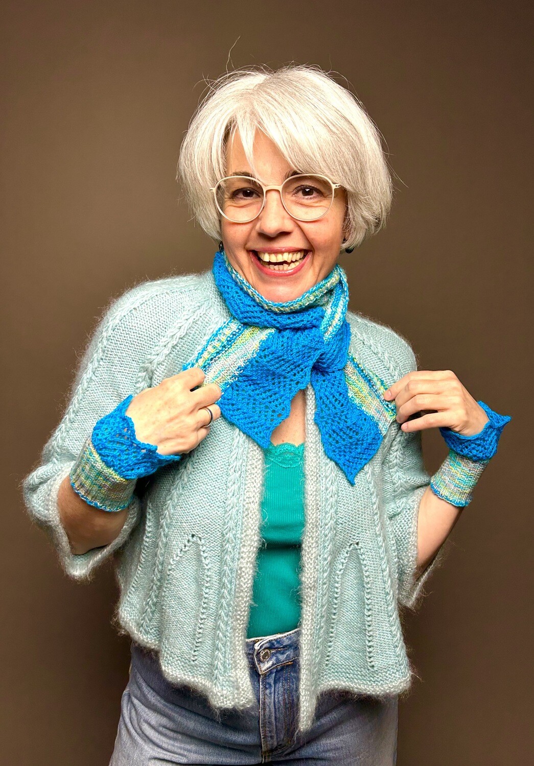 Set Pulswärmer und Minischals »Fani & Fleur« Strickanleitungen