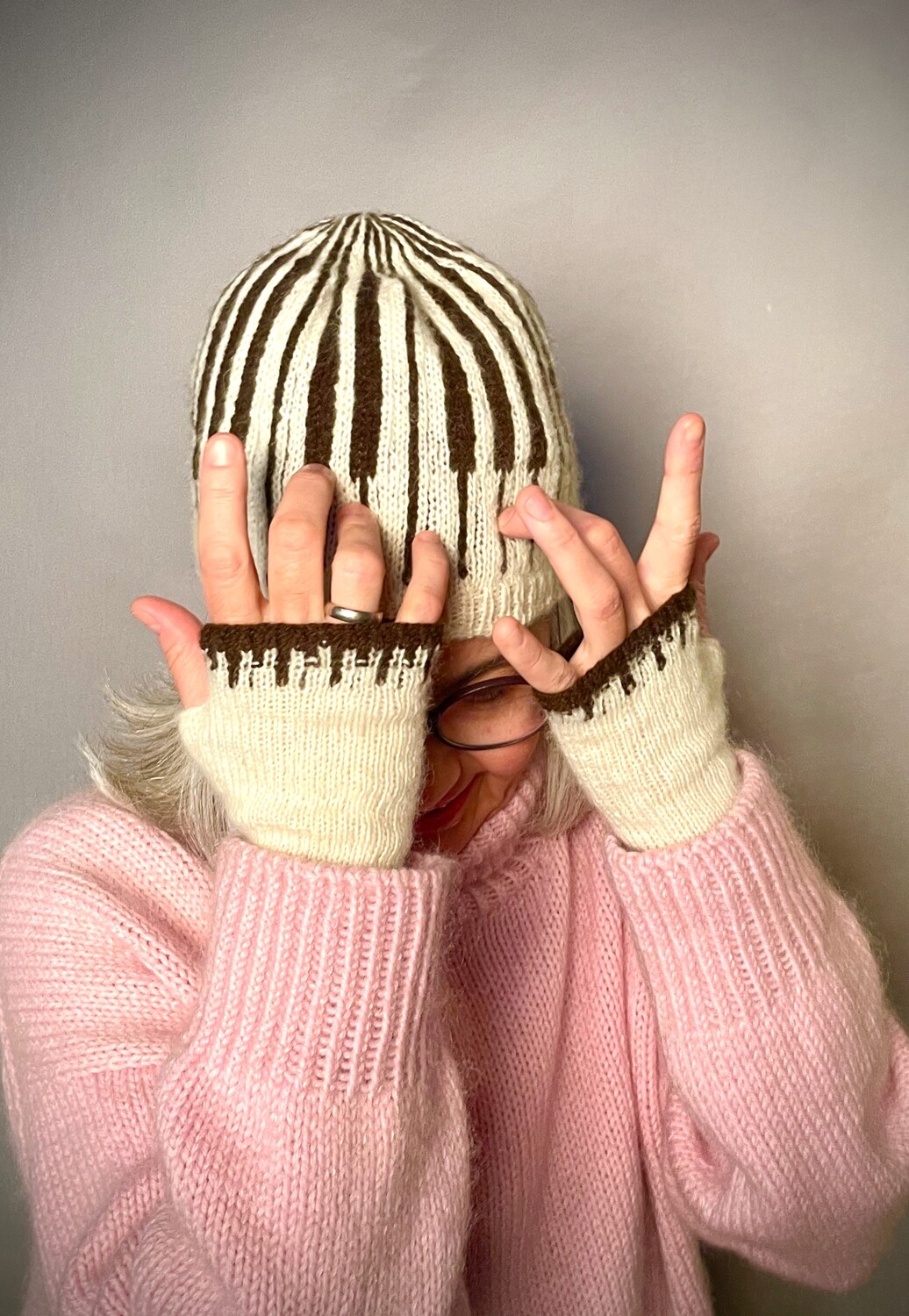 Mütze »Klaviatur« Strickanleitung