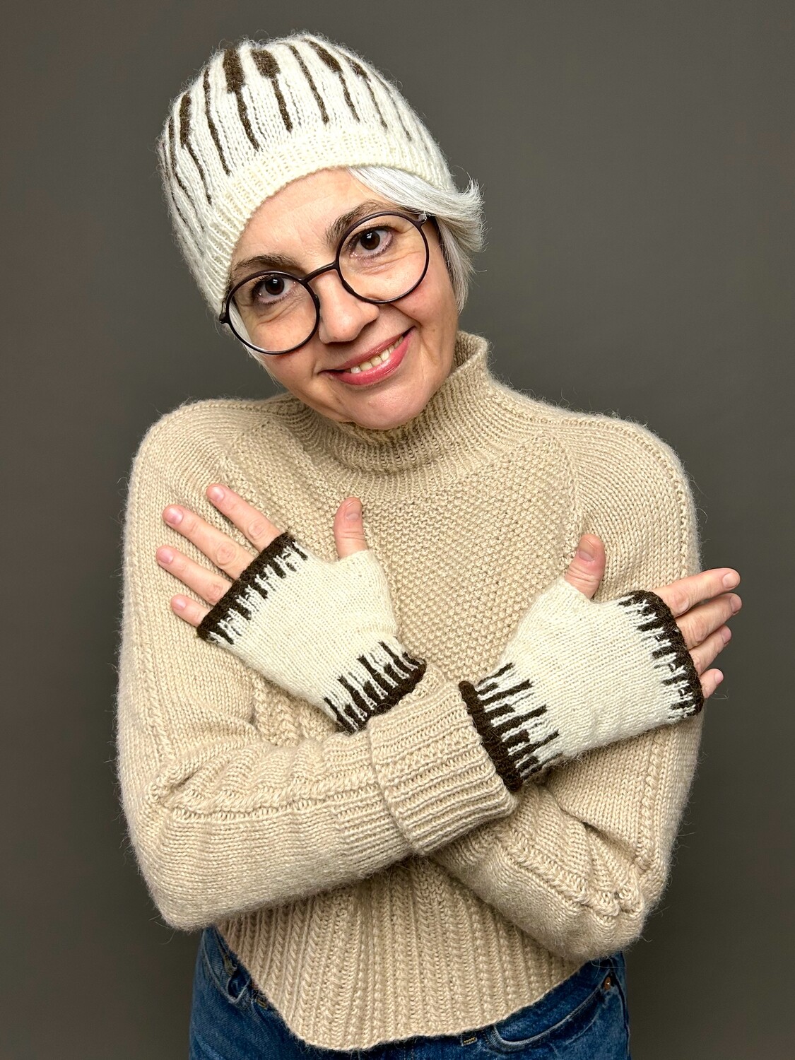 Mütze »Klaviatur« Strickanleitung