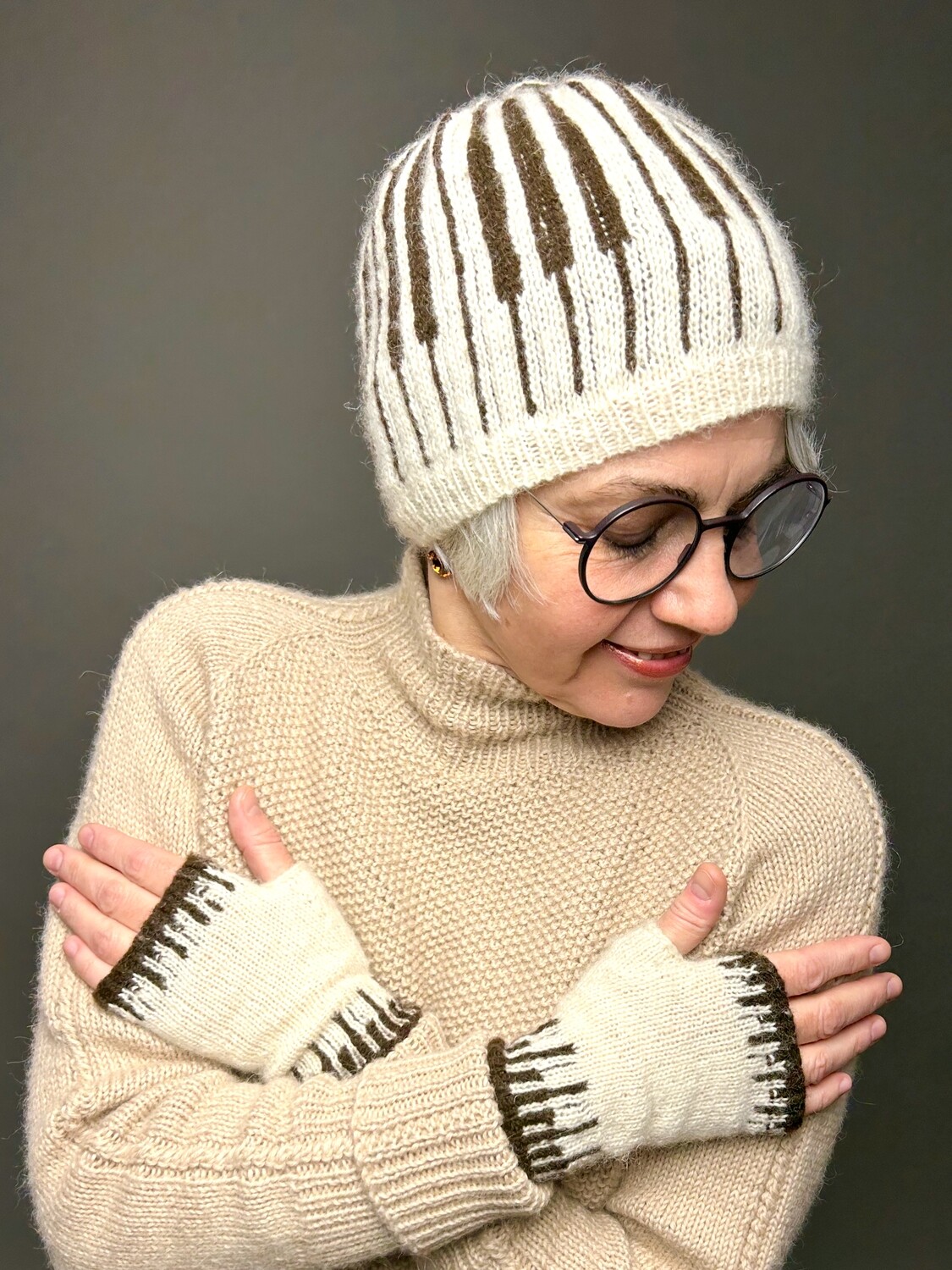 Mütze »Klaviatur« Strickanleitung