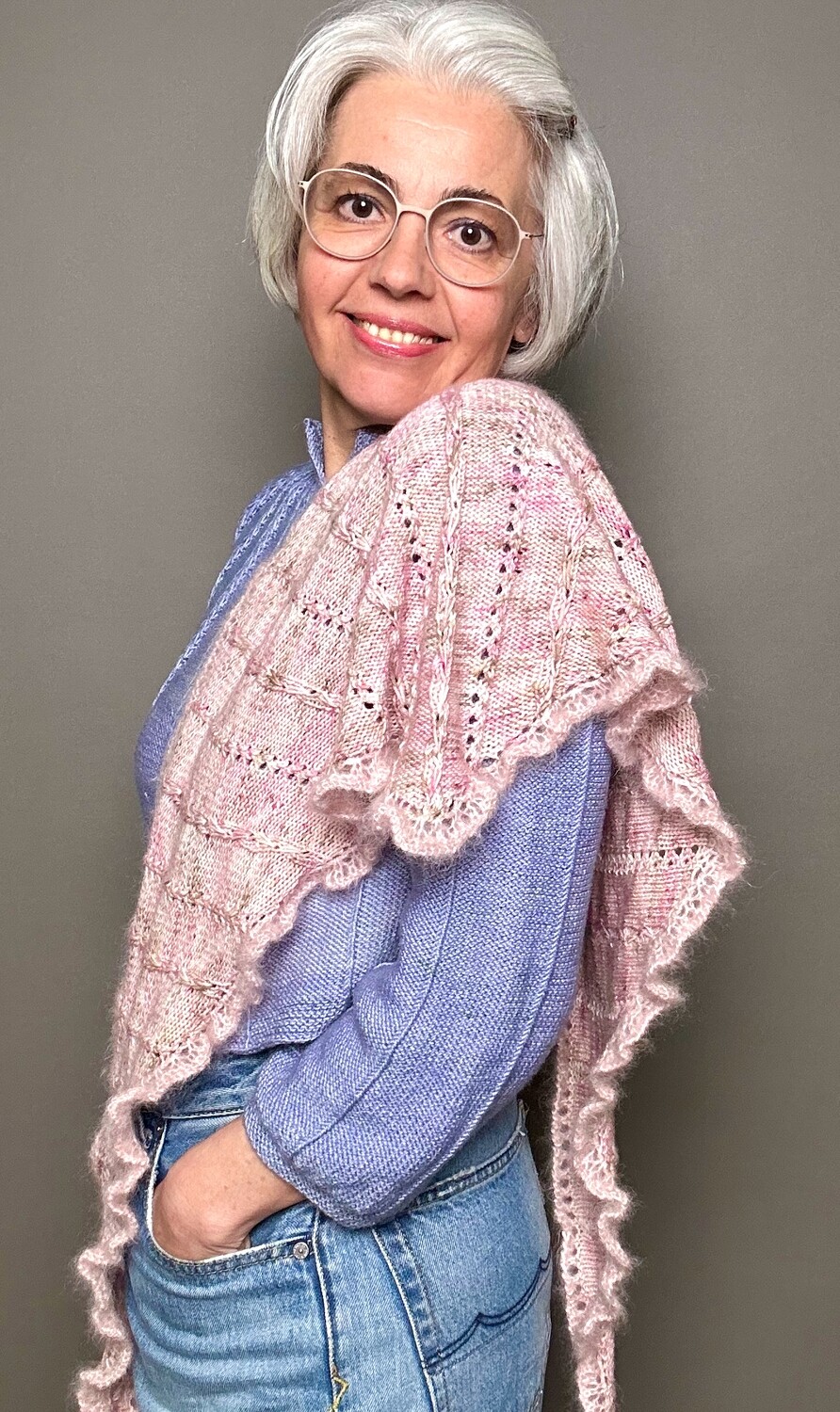 Dreieckstuch »Kirschblüte« Strickanleitung Dreieckstuch »Kirschblüte« Strickanleitung