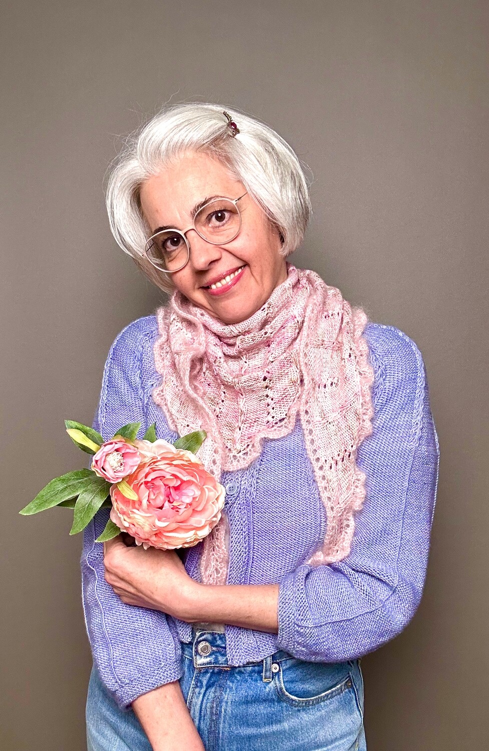 Dreieckstuch »Kirschblüte« Strickanleitung Dreieckstuch »Kirschblüte« Strickanleitung