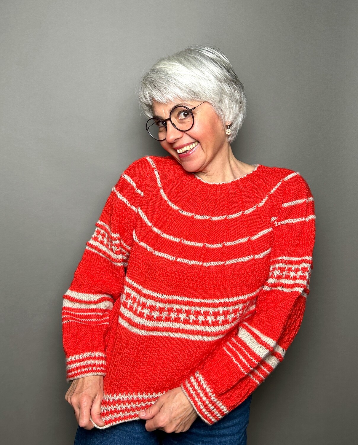 »Folklore«-Sweater Woman Strickanleitung