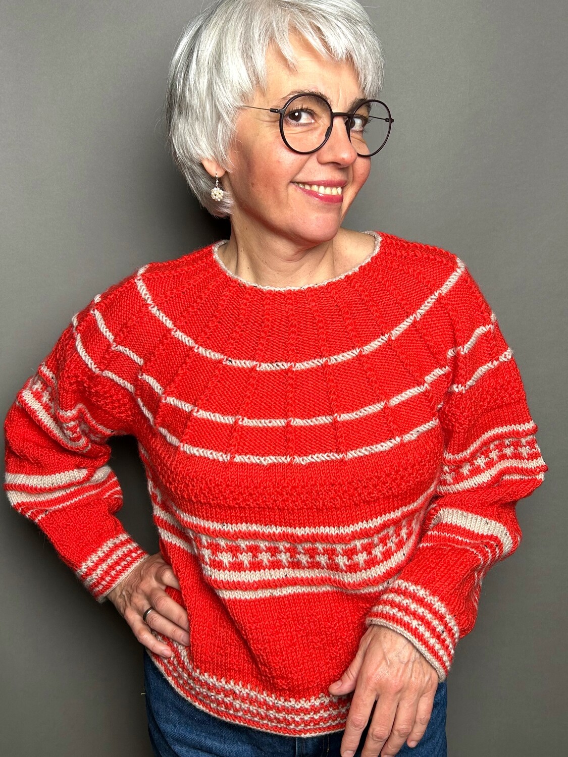»Folklore«-Sweater Woman Strickanleitung