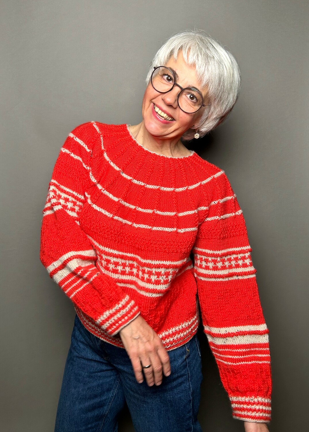 »Folklore«-Sweater Woman Strickanleitung