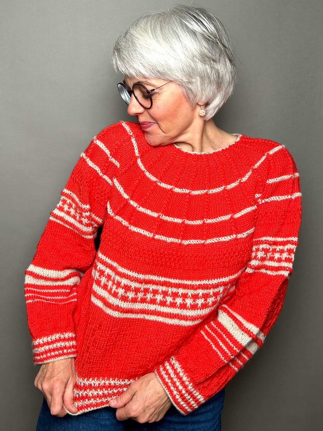 »Folklore«-Sweater Woman Strickanleitung