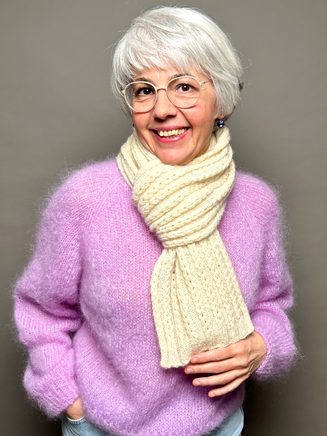 »Herzchen-Schal« Strickanleitung