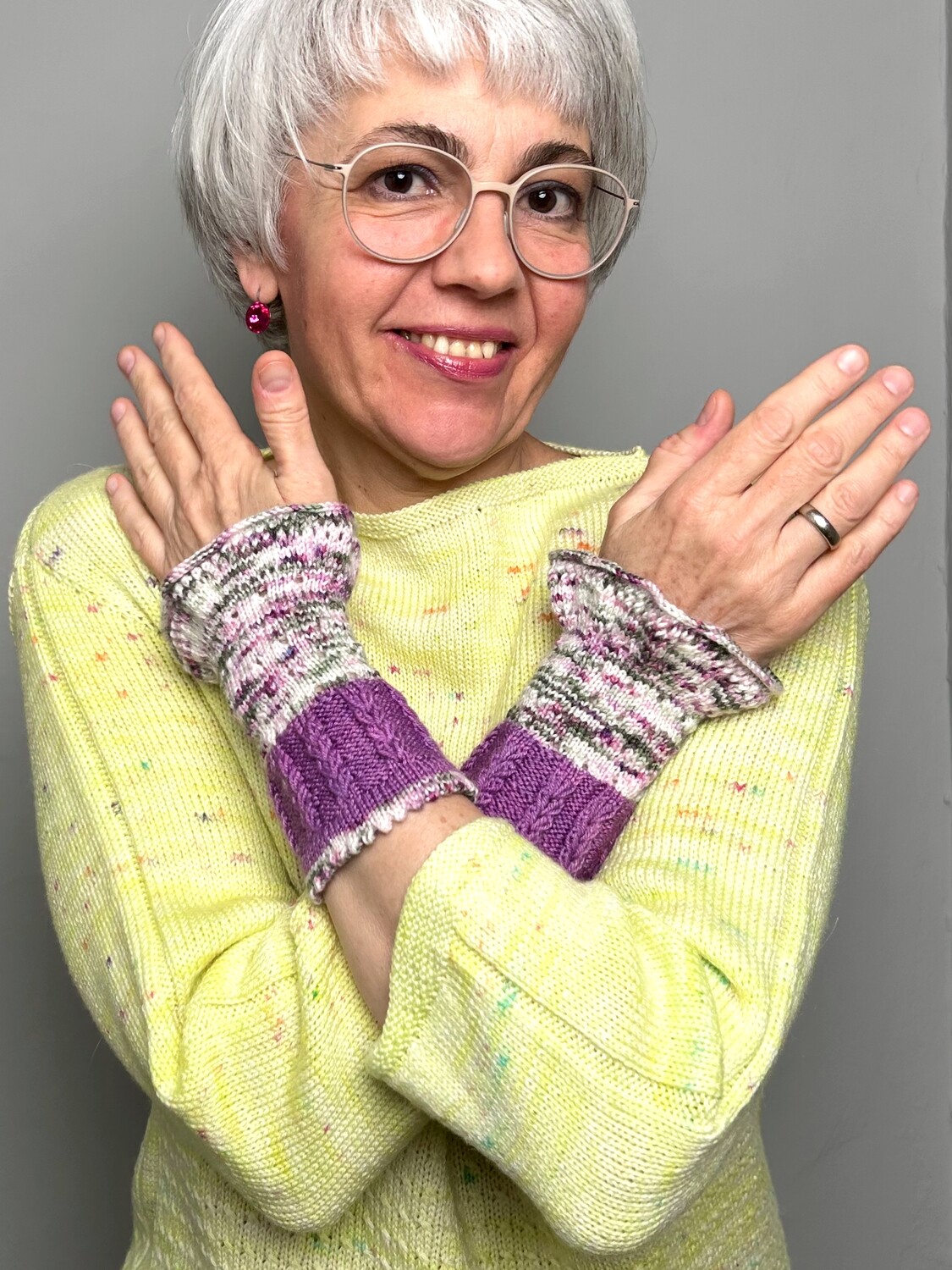 Pulswärmer »Herzchen« Strickanleitung