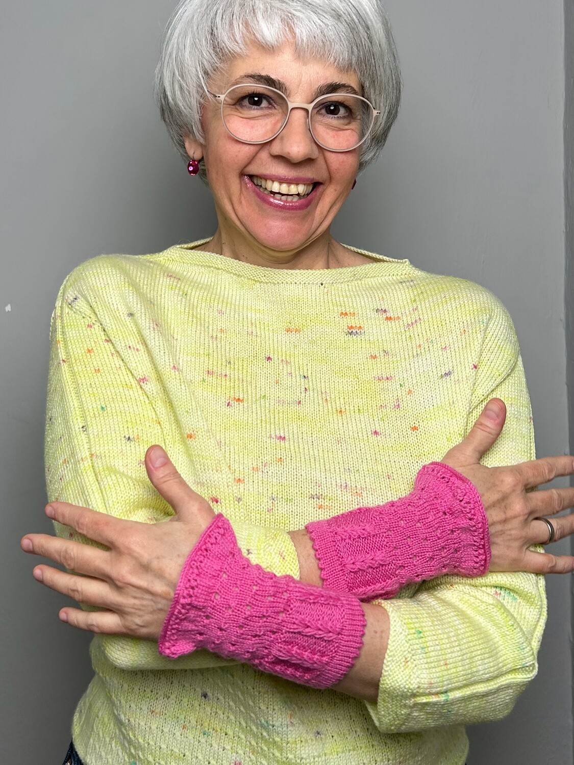 Pulswärmer »Herzchen« Strickanleitung