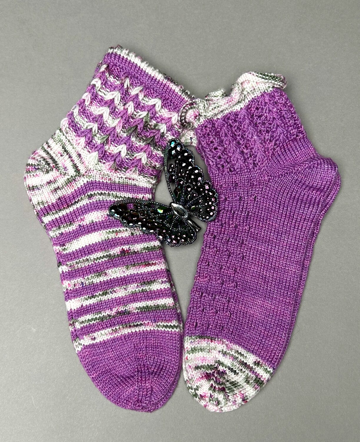 2-er Set Pulswärmer »Herzchen« & Sock-Set  »2 Herzen« Strickanleitungen