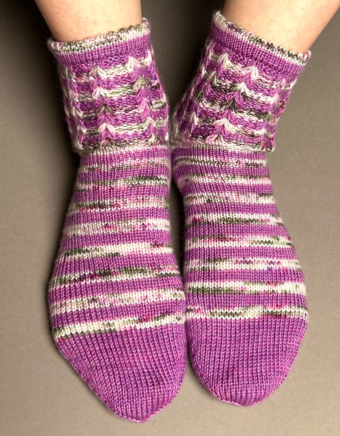 2-er Set Pulswärmer »Herzchen« & Sock-Set  »2 Herzen« Strickanleitungen