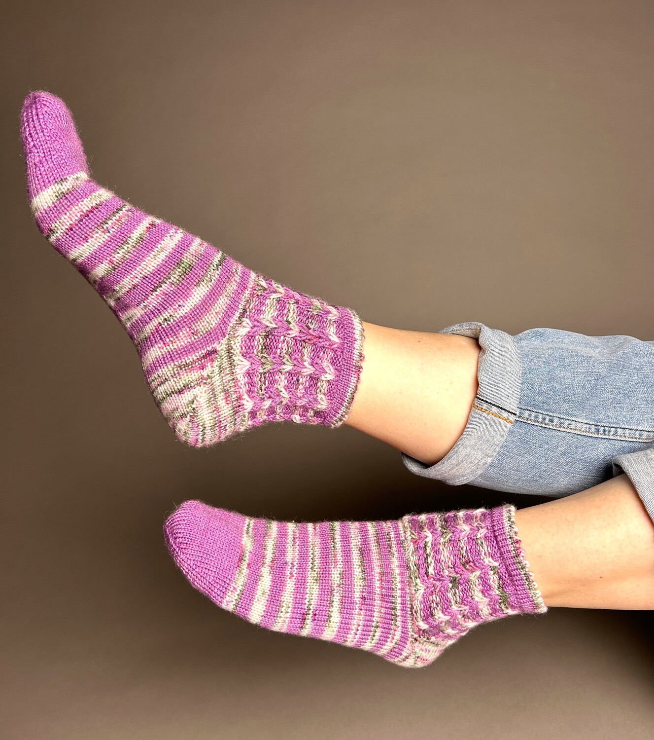 2-er Set Pulswärmer »Herzchen« & Sock-Set  »2 Herzen« Strickanleitungen