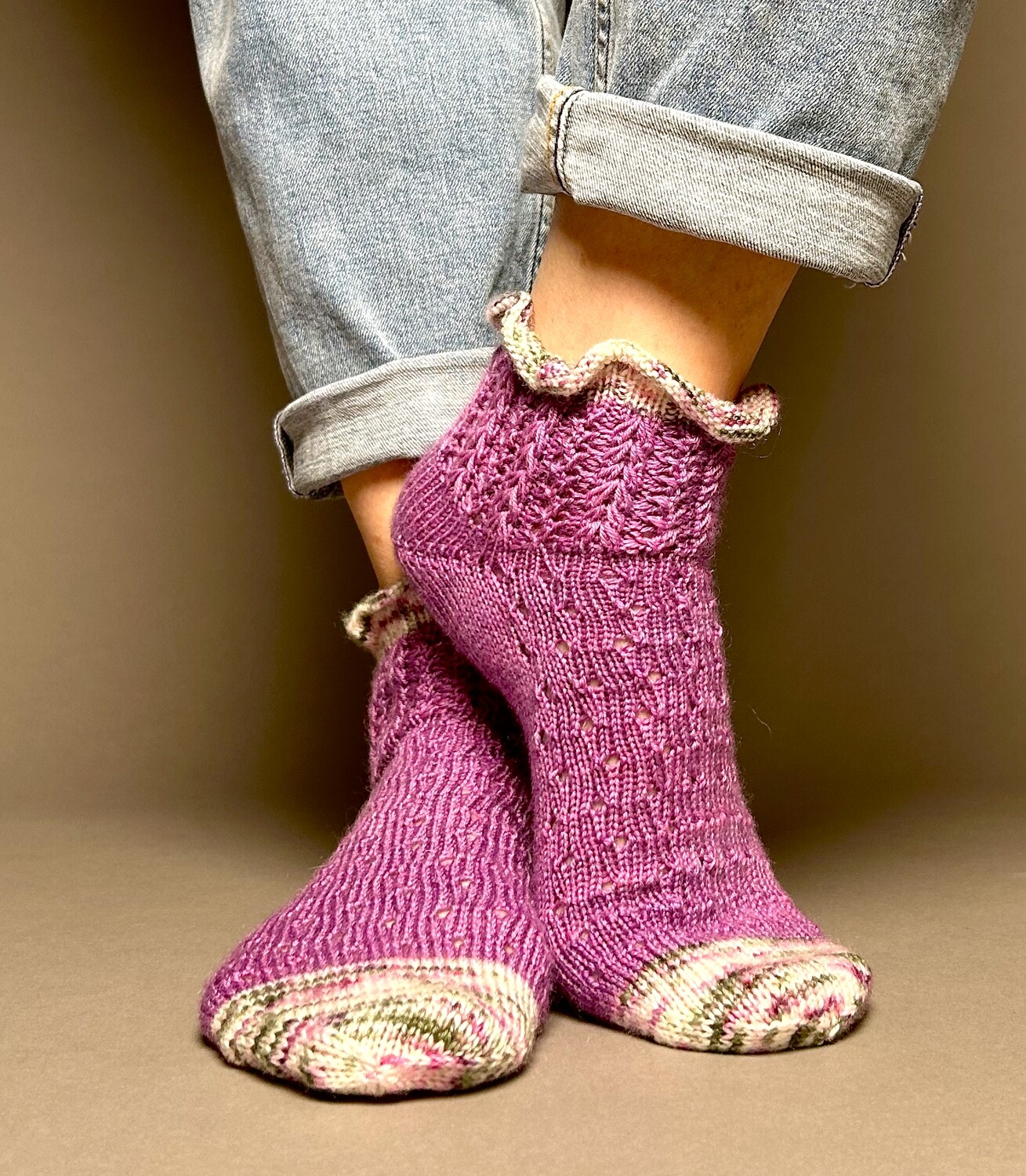 2-er Set Pulswärmer »Herzchen« & Sock-Set  »2 Herzen« Strickanleitungen