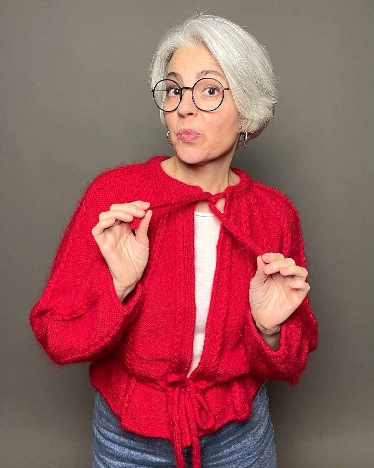»Herzchen-Jacke Schößchen« Strickanleitung
