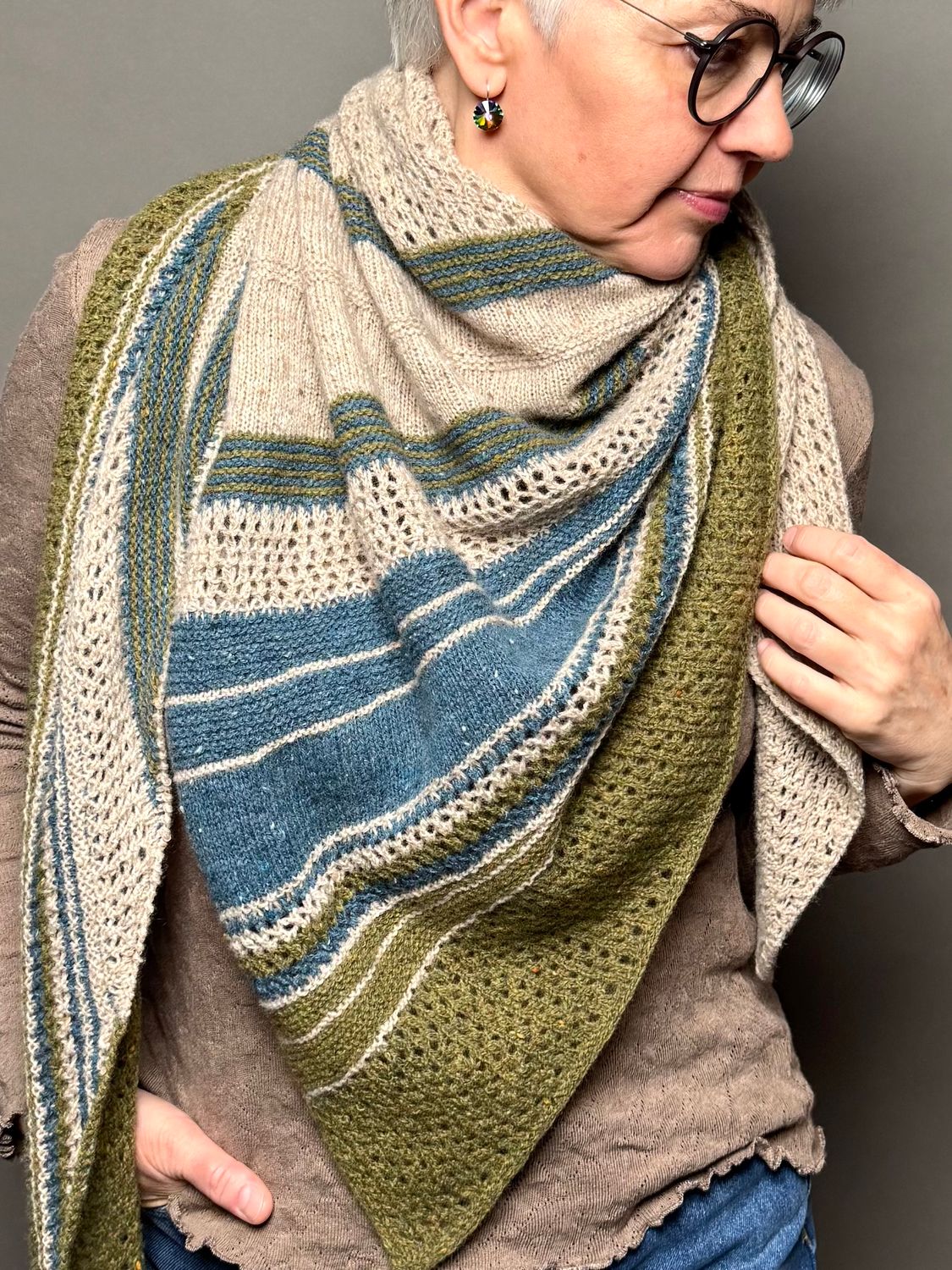 »Nordsee«-Tuch Strickanleitung