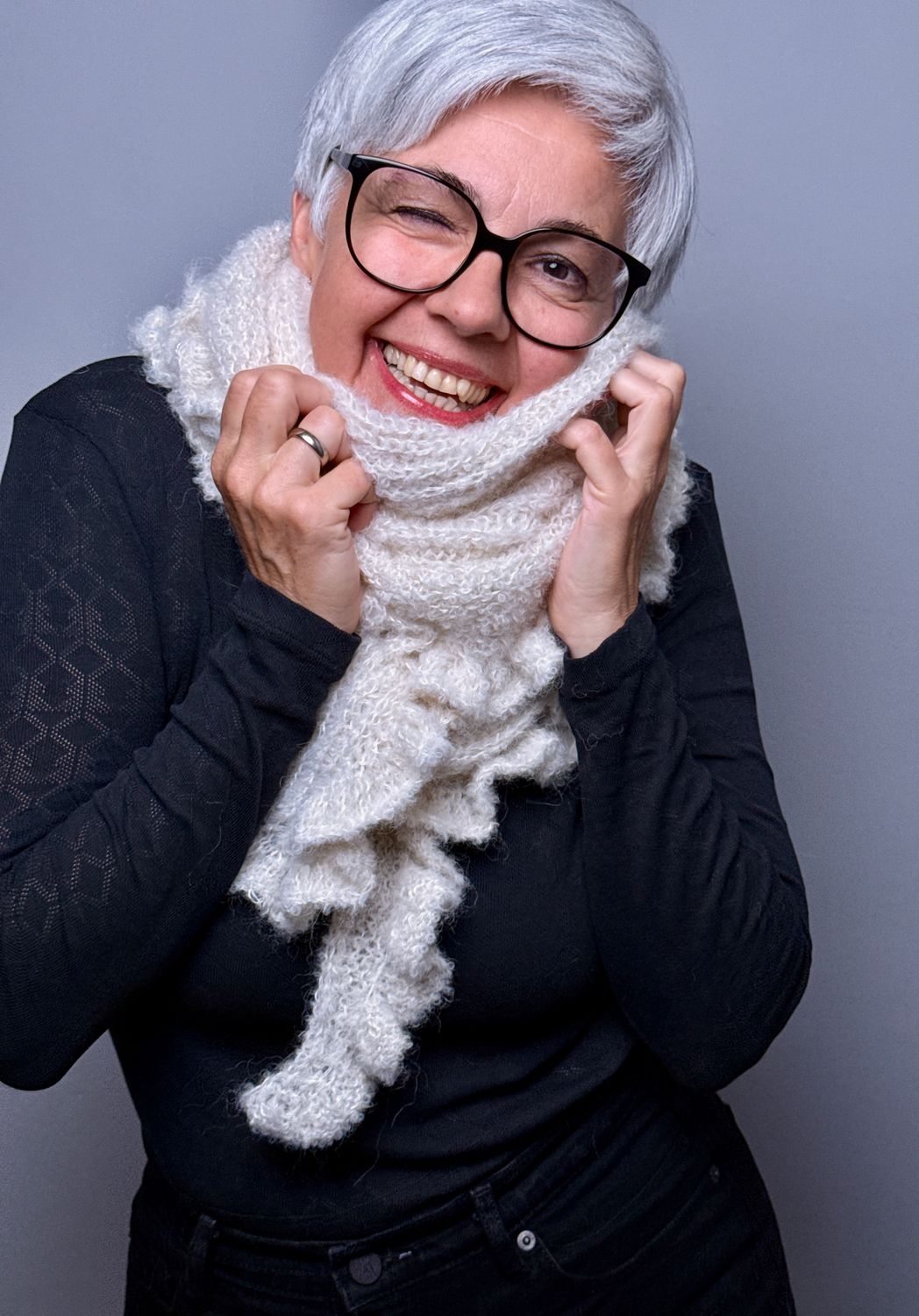 »Foamy« Scarf Strickanleitung