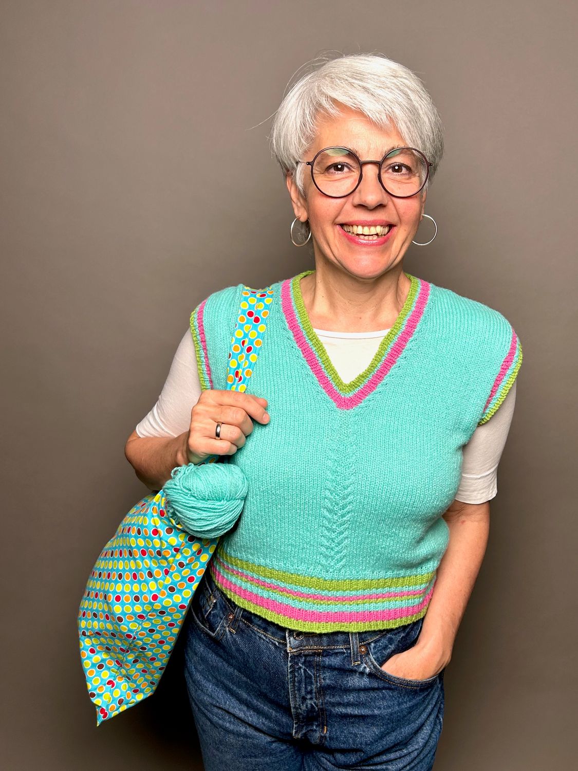 »MyCollege«-Slipover Strickanleitung