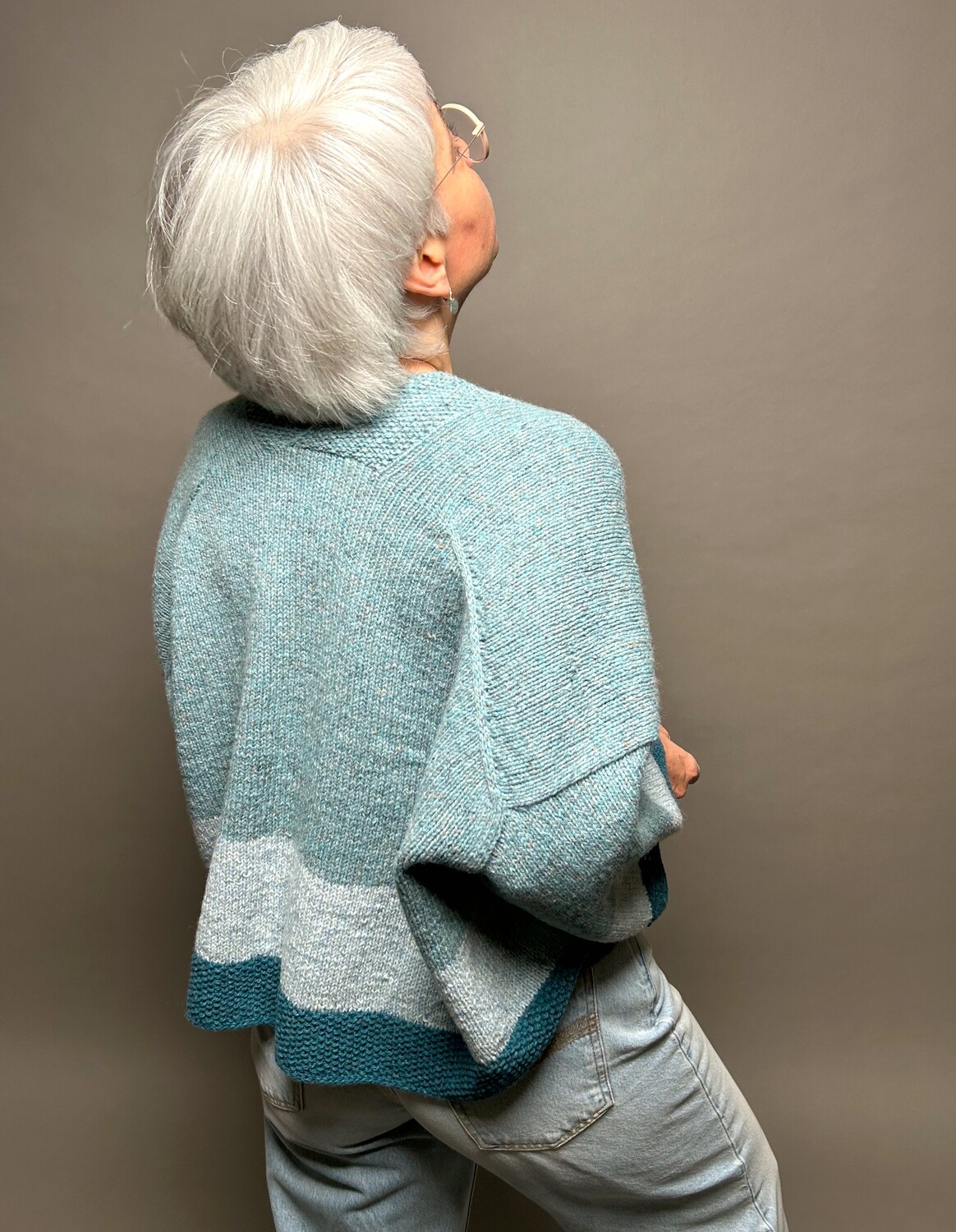 »Kimono«-Cardigan Strickanleitung