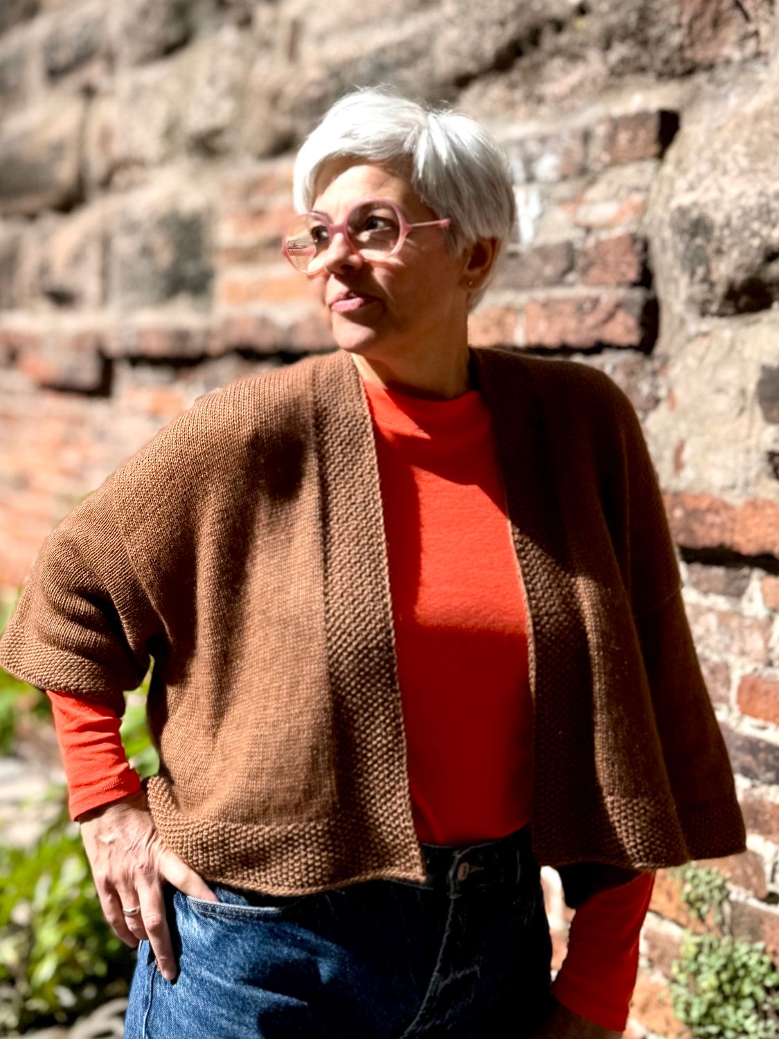»Kimono«-Cardigan Strickanleitung