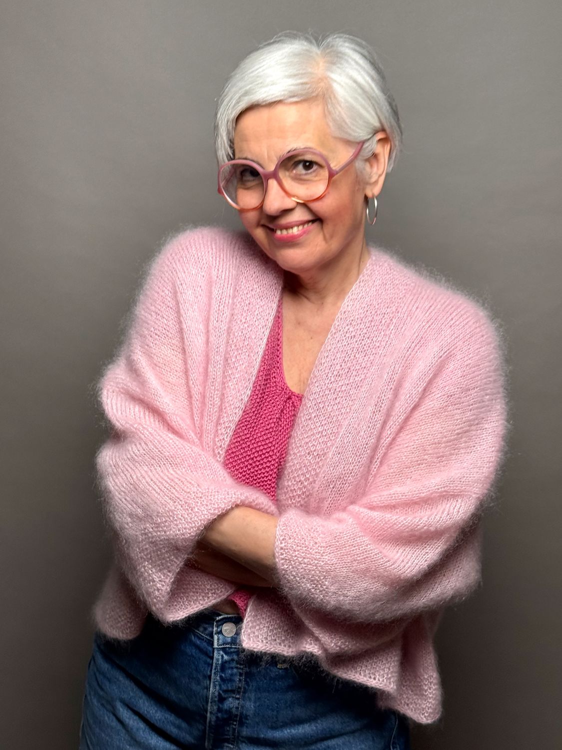 »Kimono«-Cardigan Strickanleitung
