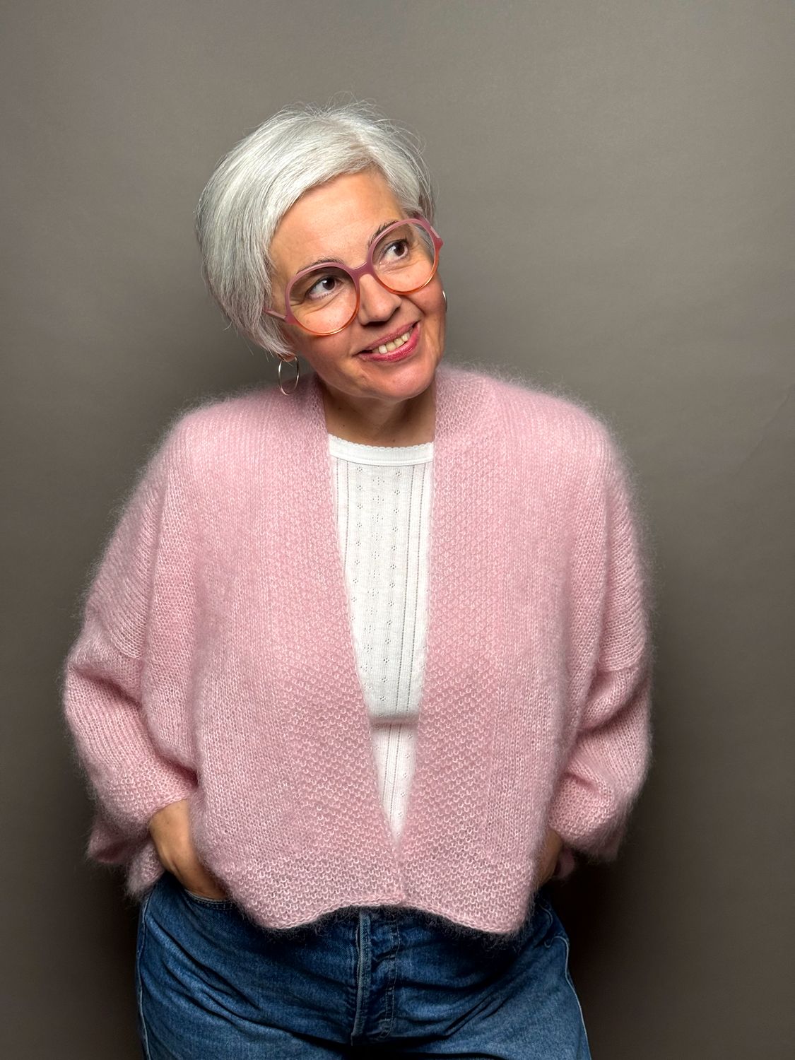 »Kimono«-Cardigan Strickanleitung