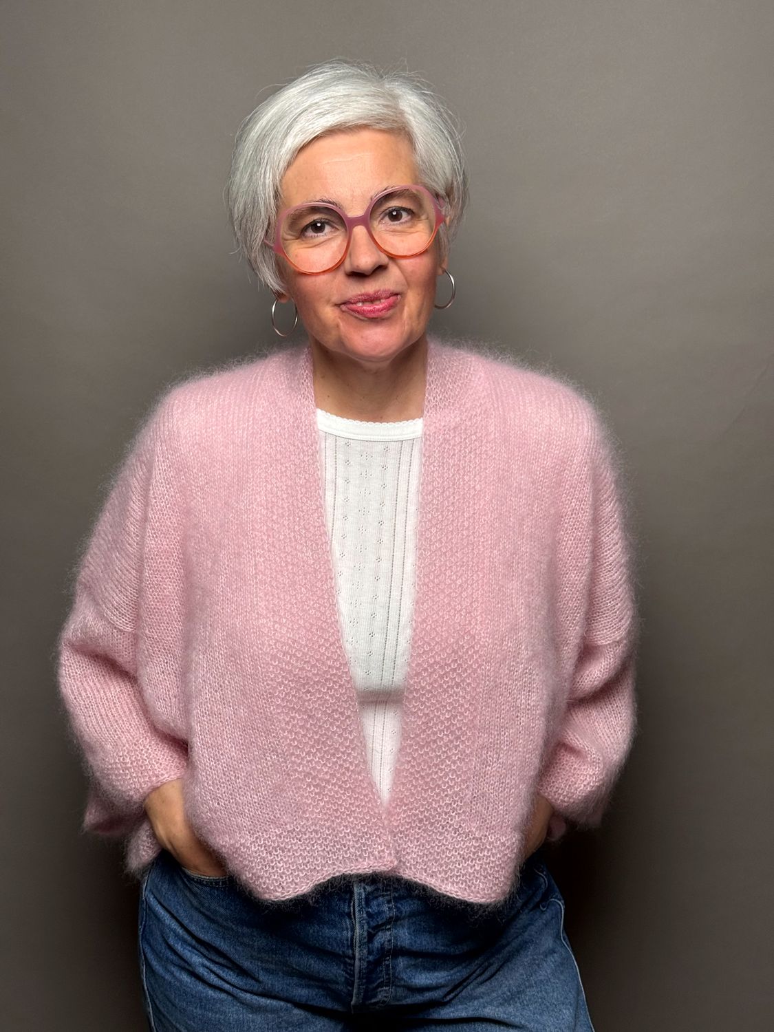 »Kimono«-Cardigan Strickanleitung