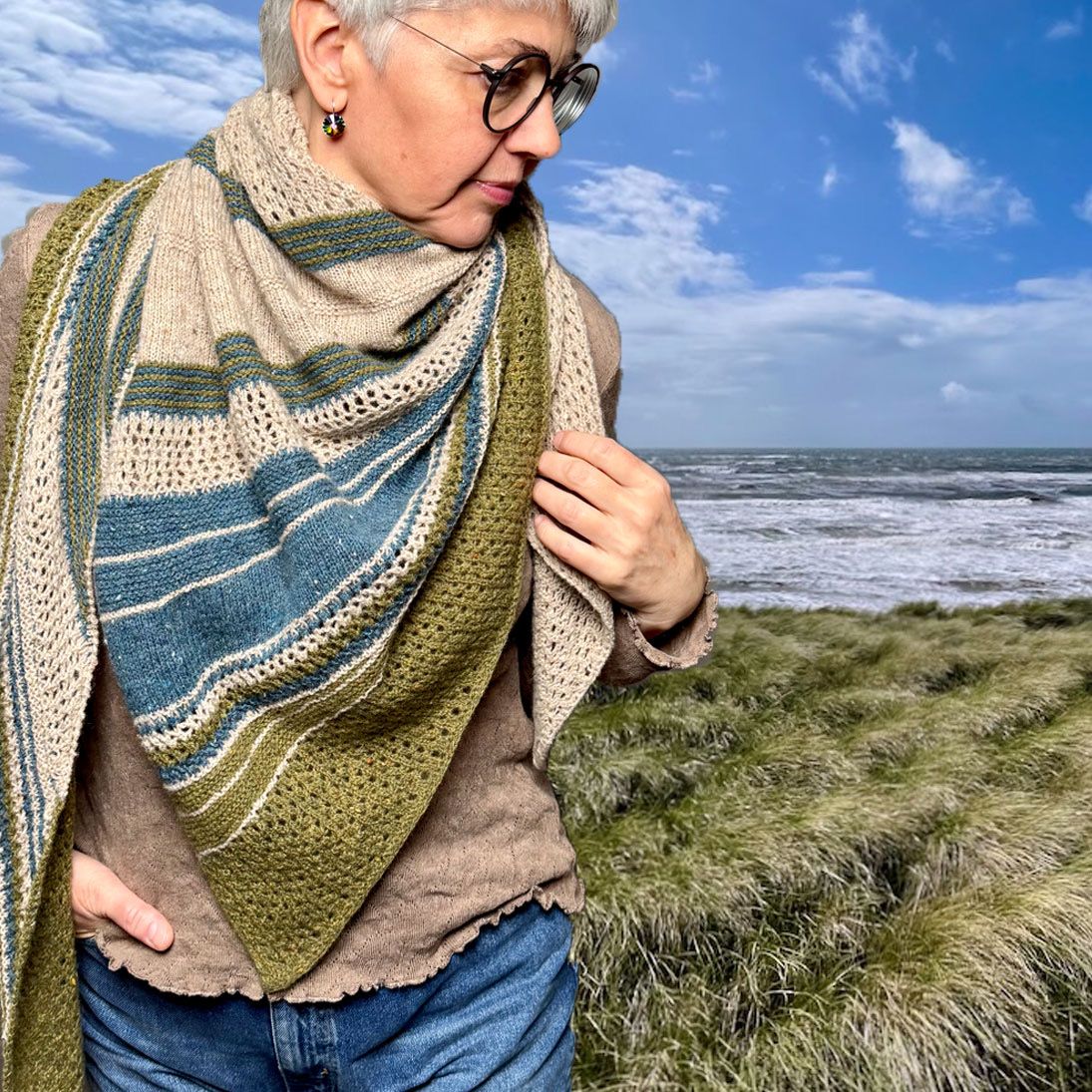 »Nordsee«-Tuch Strickanleitung
