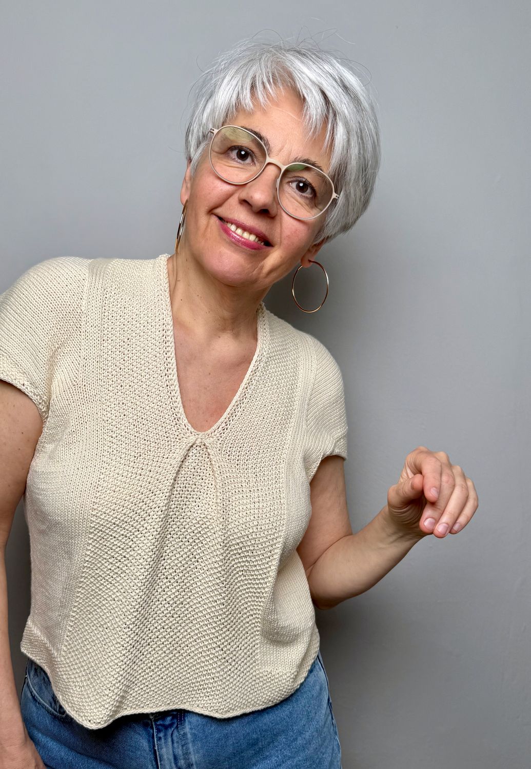 »Kimono«-Top Strickanleitung