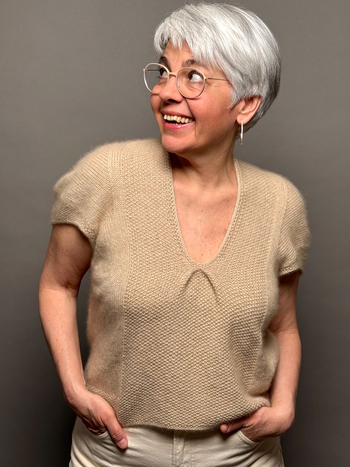 »Kimono«-Top Strickanleitung