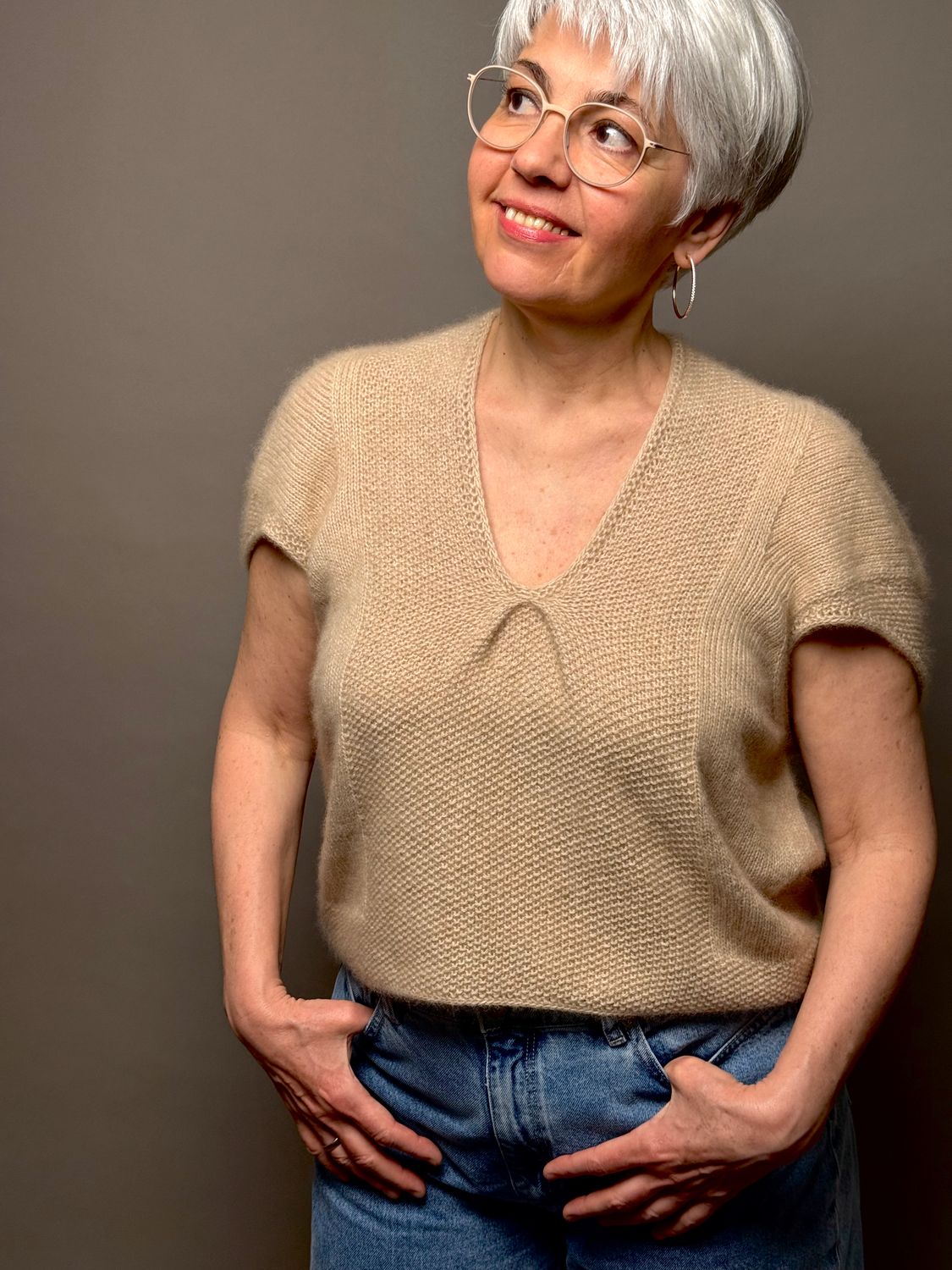 »Kimono«-Top Strickanleitung