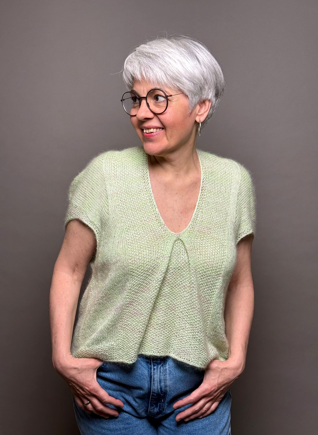 »Kimono«-Top Strickanleitung
